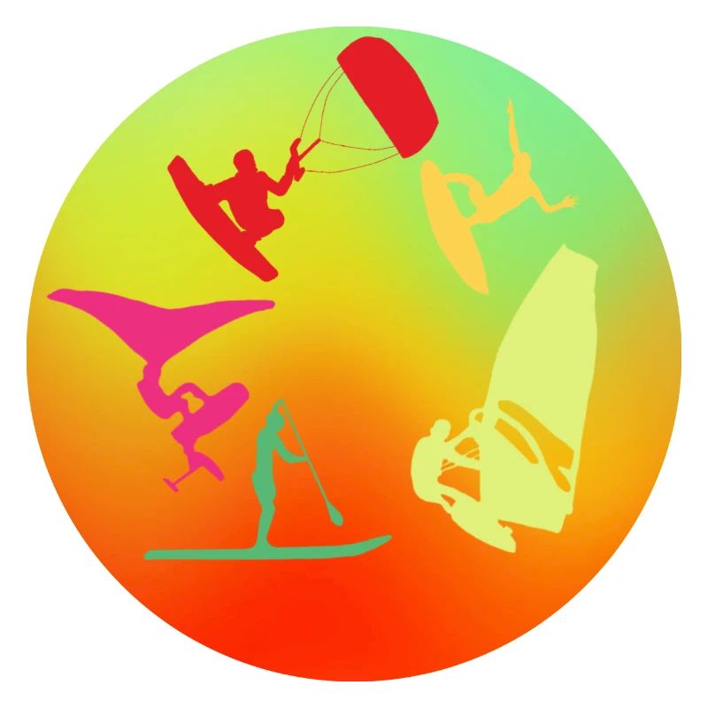 Rond multicolore wind wing kite sup surf