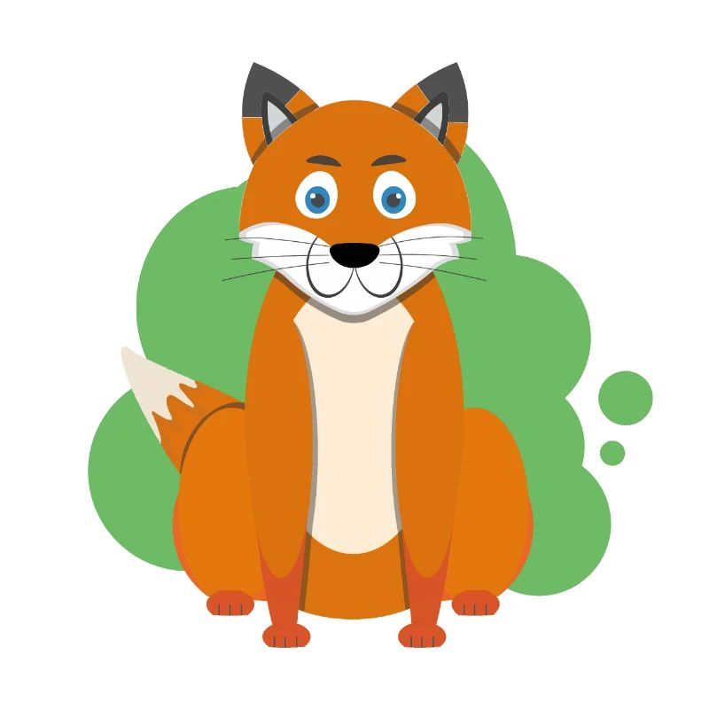 Cartoon fox splash