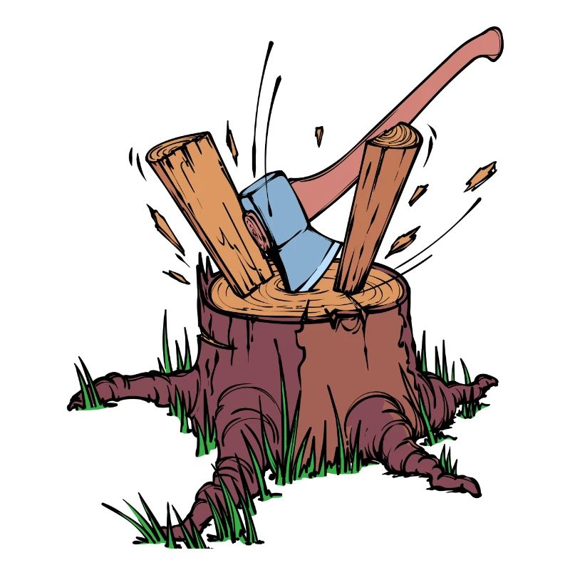 Tree Cutter Axe Wood Lumberjack Forestry Work