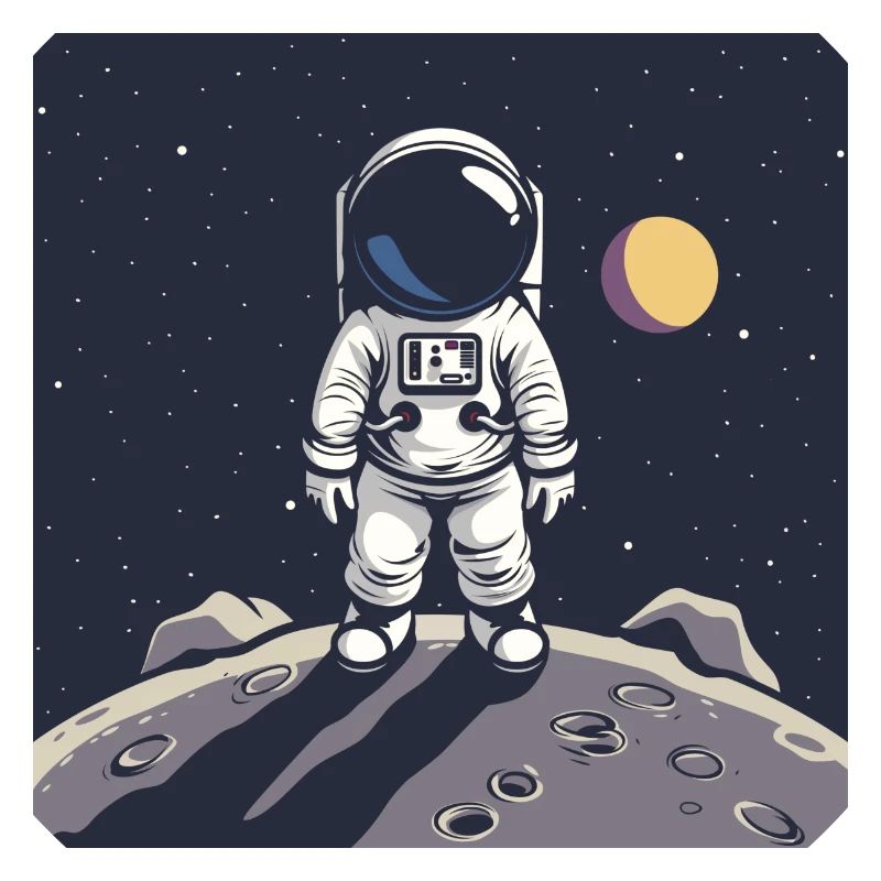 Astronaut on lunar surface