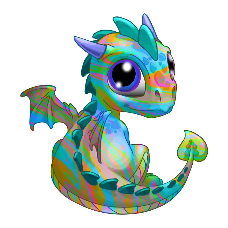 Bébé dragon psy| Mignon Psy bébé dragon