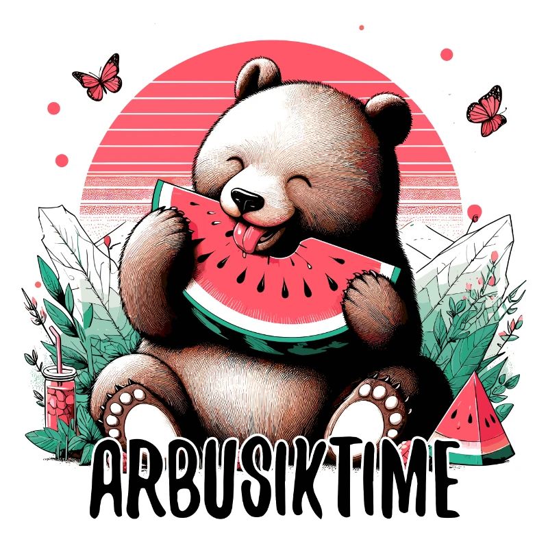 C’est l’heure de la pastèque Arbusik Bear Yummy Gift