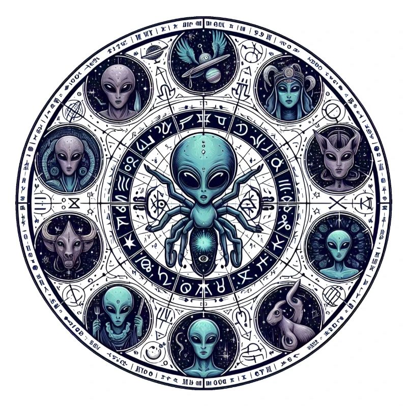 Conception de la roue Alien Zodiac