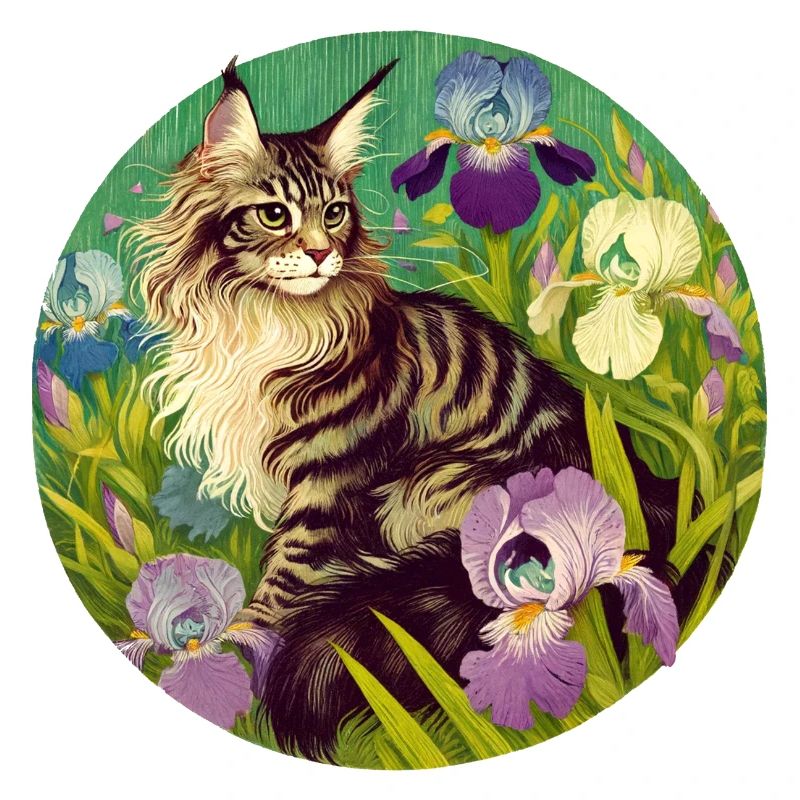 Chat tigré brun Iris