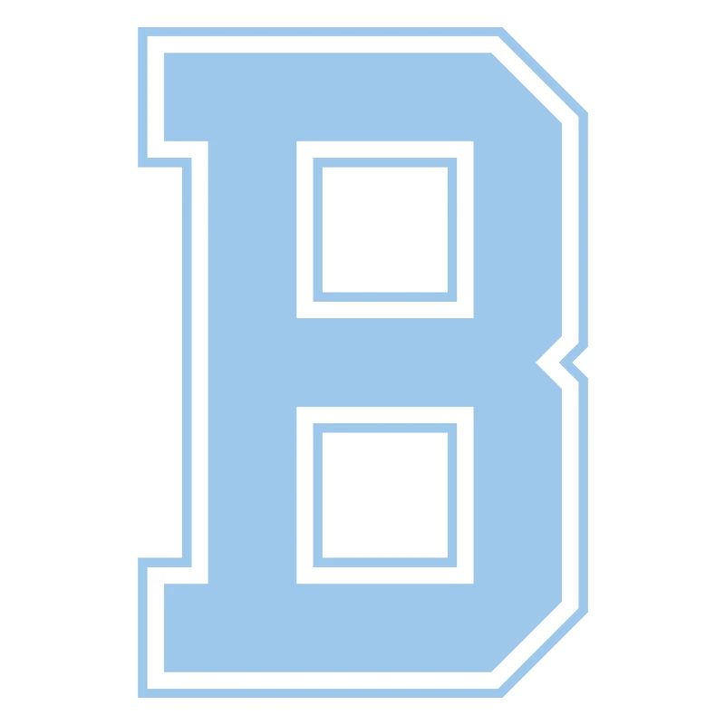 Monogram Bleu Clair Varsity College Initial B