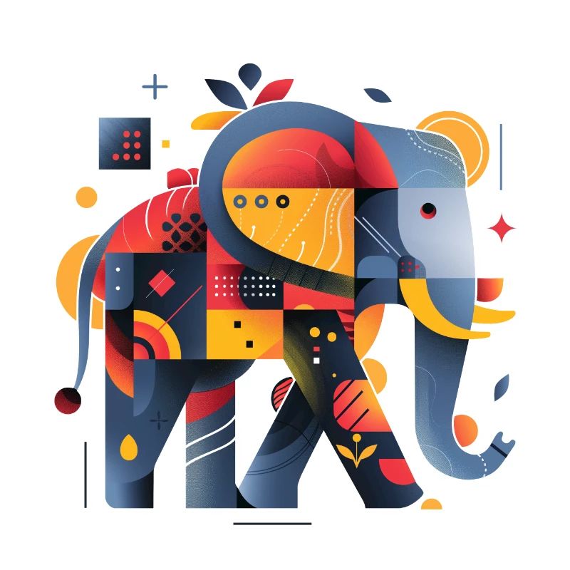 Elephant | abstract artwork