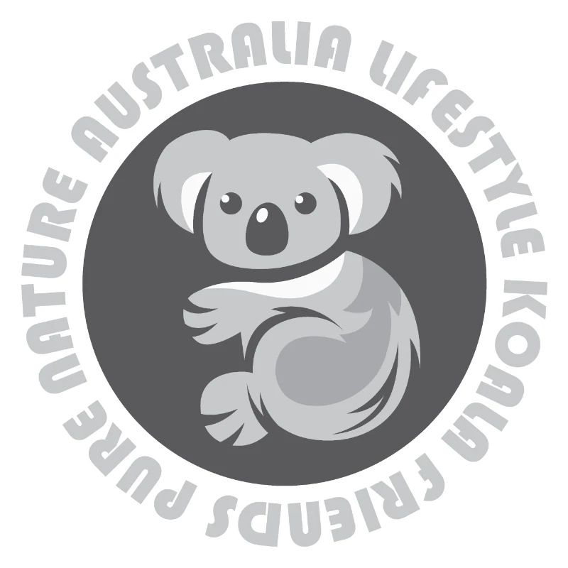 Australia Koala Emblem Bear Comic Cartoon Icon