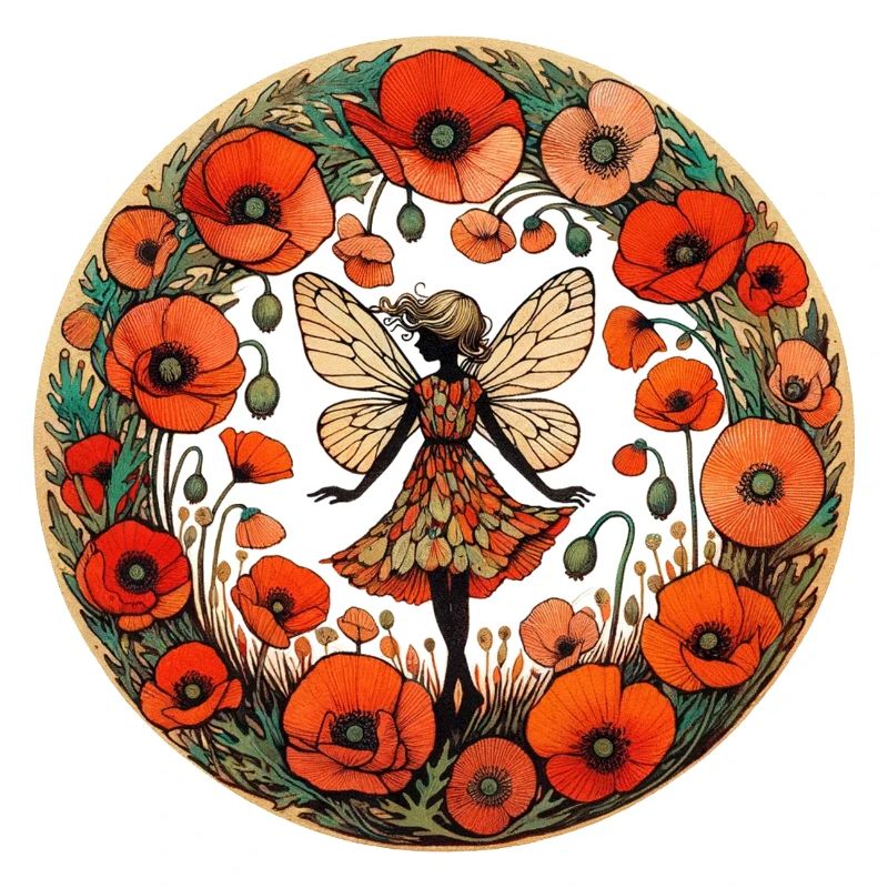 Fée Fleur De Coquelicot