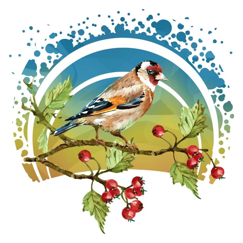 Bunter Vogel