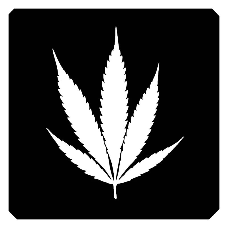 Cannabis leaf black classic