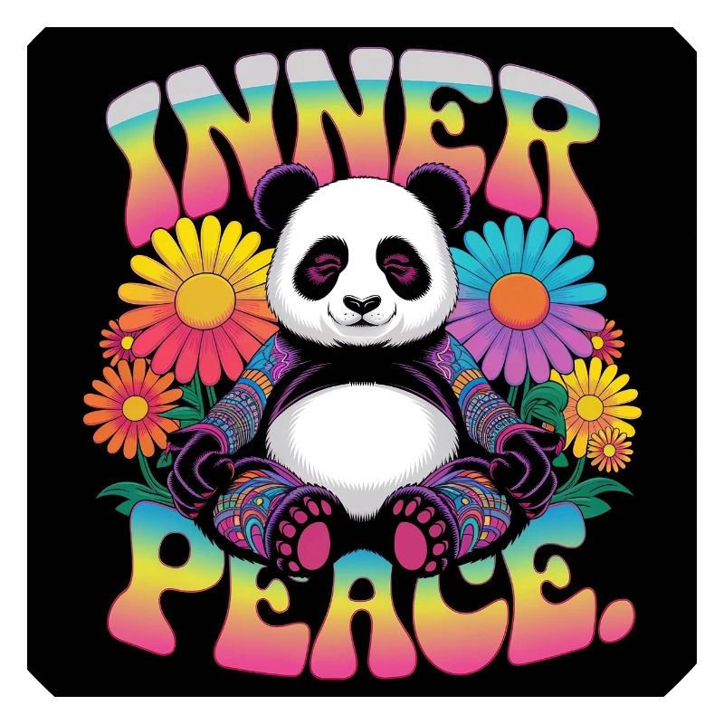 Innerer Frieden, meditierender Panda