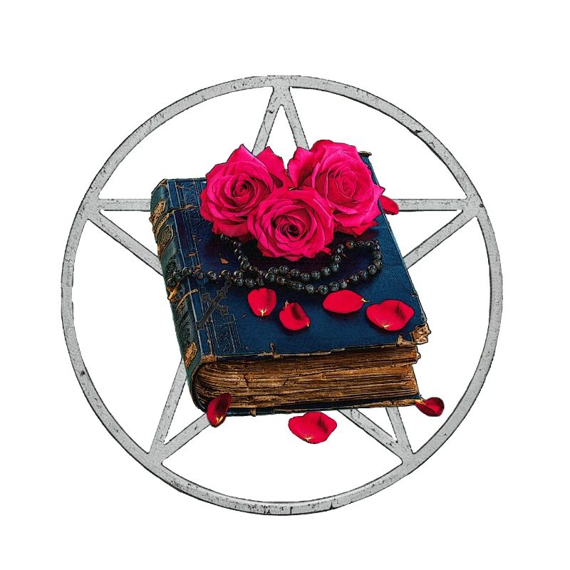Gothic-Buch, Pentagram Muster, Geschenkidee Frau