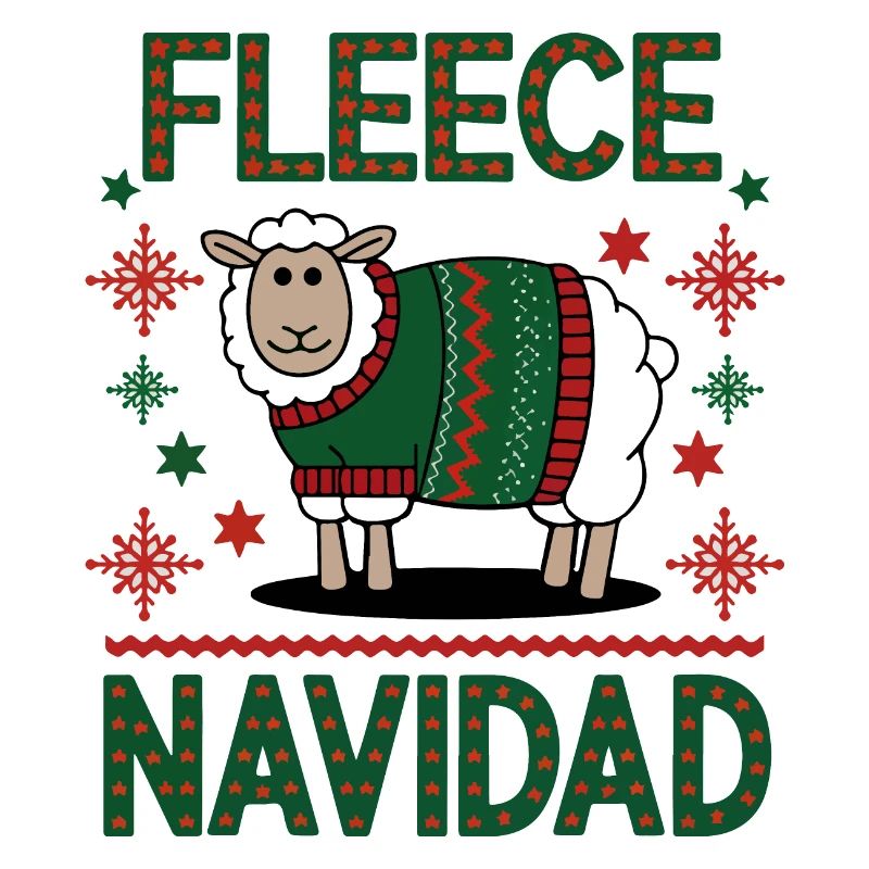 Conception de pull de Noël de mouton festif
