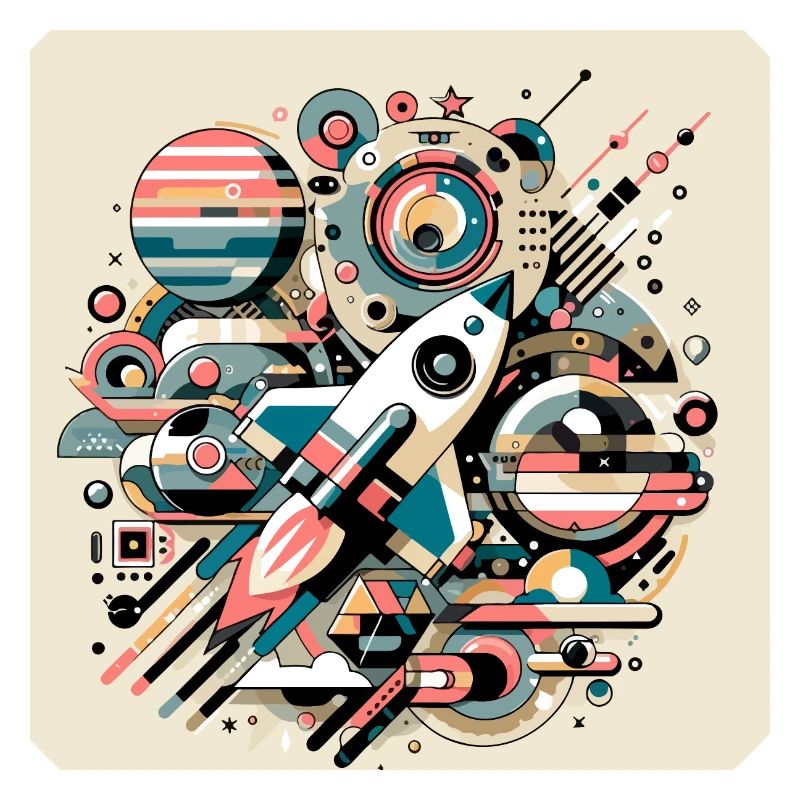 Expédition spatiale colorée