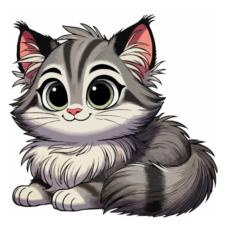 Bébé chat des forêts norvégiennes