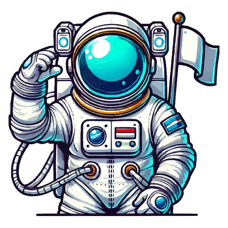 Astronaute de bande dessinée de l’espace