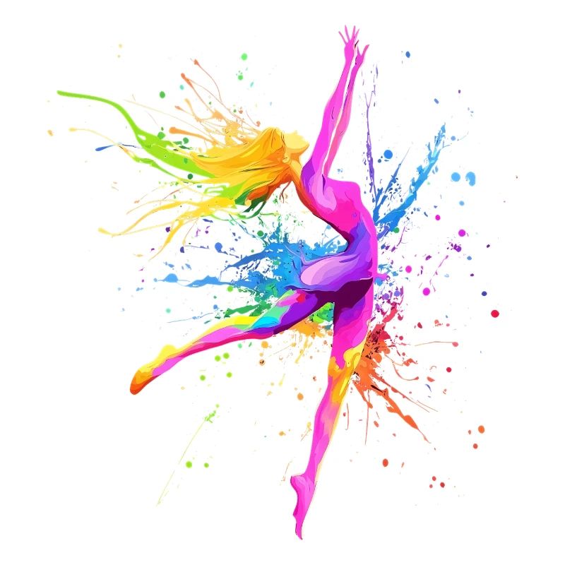Danseuse Colorée Danseuse Professeur de Danse Cadeau