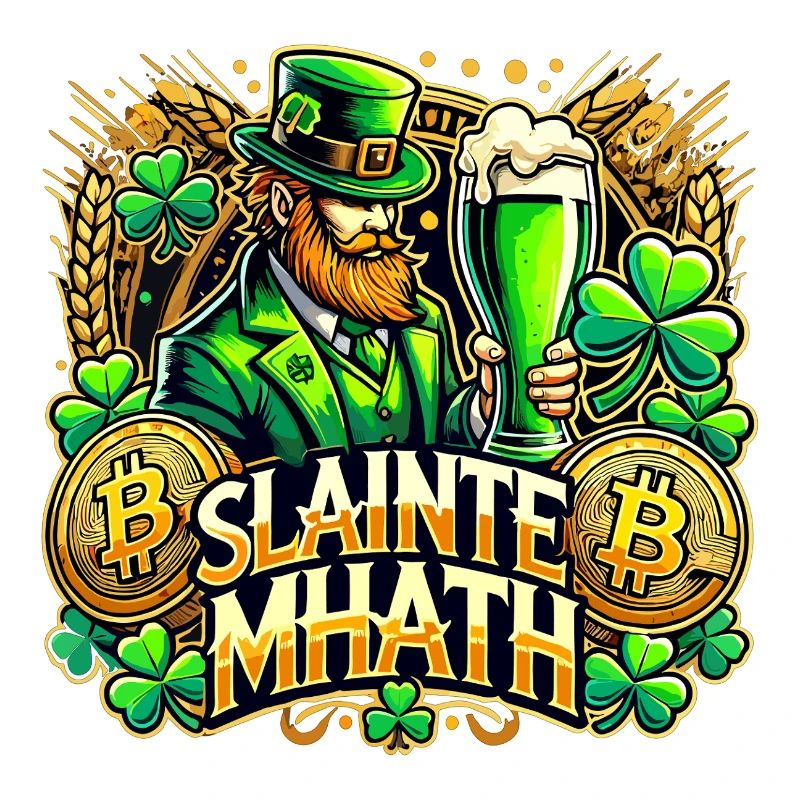 Cadeau Bitcoin de la Saint-Patrick Slainte Mhath