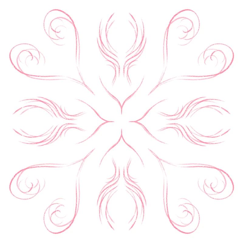 Pink hearts as a pattern