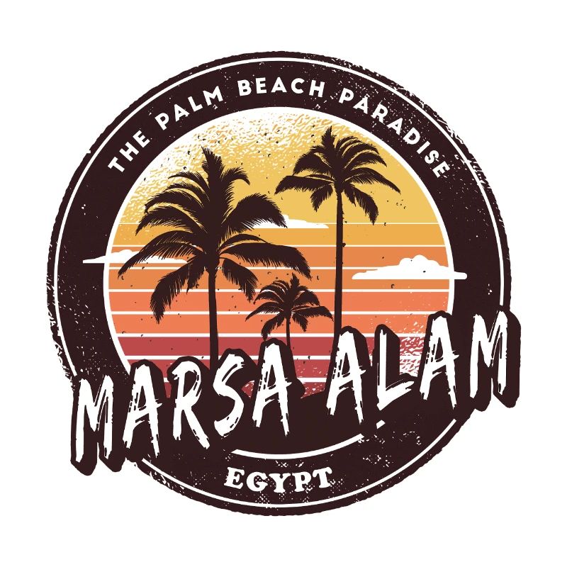 Marsa Alam Egypt Vintage Palm Tree Design