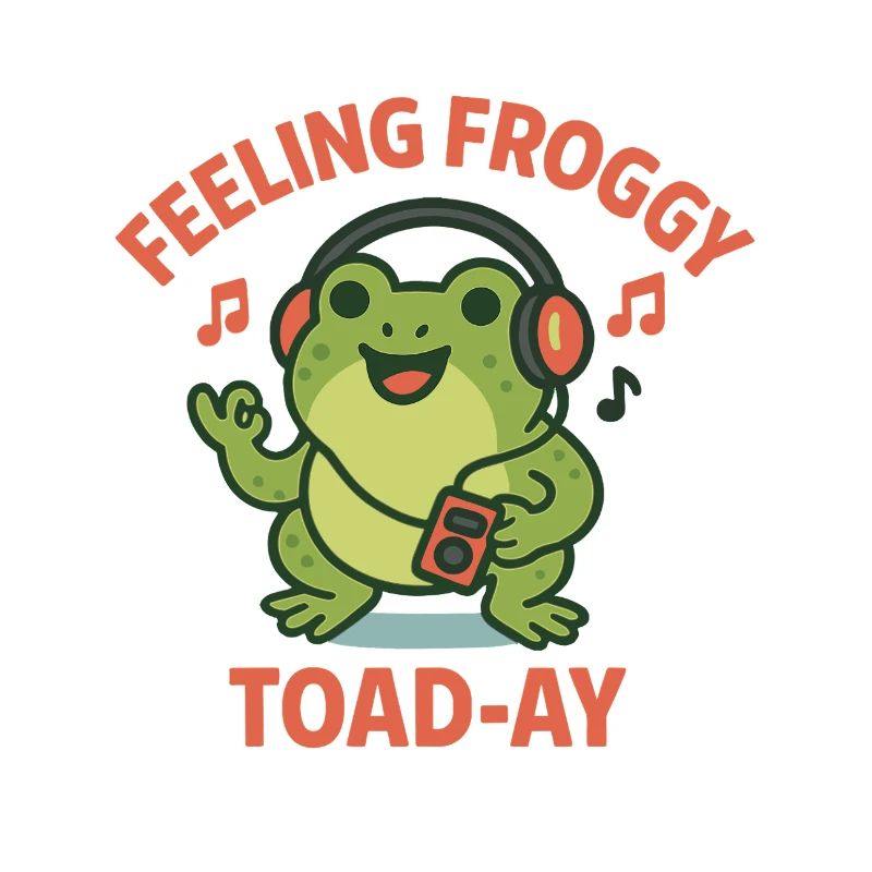 Feeling Froggy Toad-ay Funny Music Toad Pun