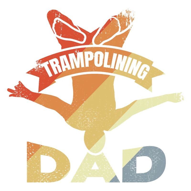 Funny Trampoline Father