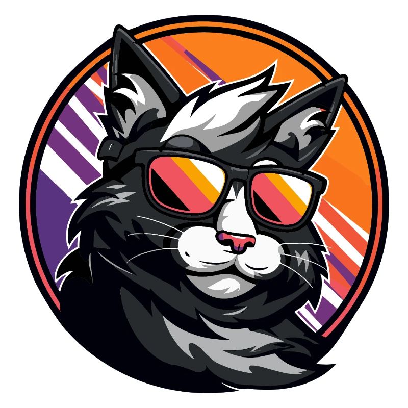 Chat Bande Dessinée Cool
