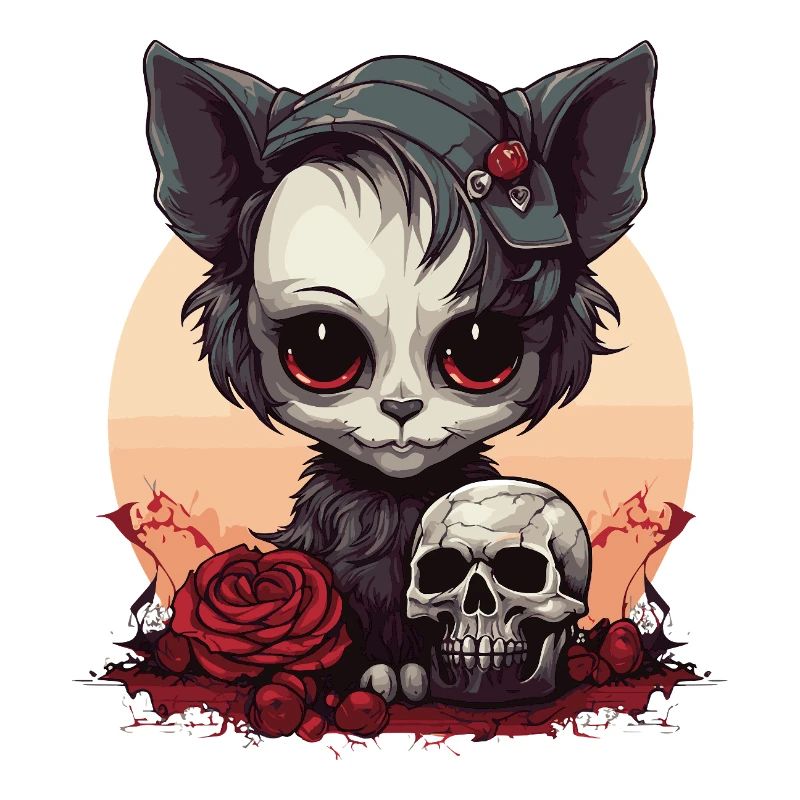 Mignon Chaton Gothique Emo