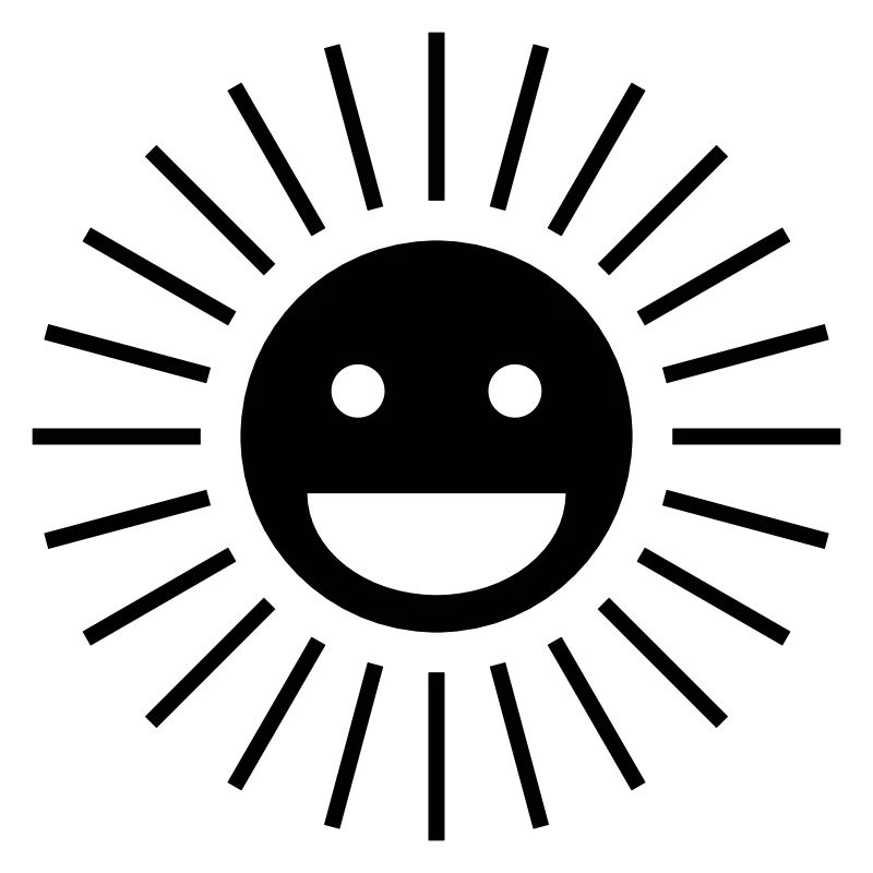 Soleil heureux | Conception de visage de soleil heureux