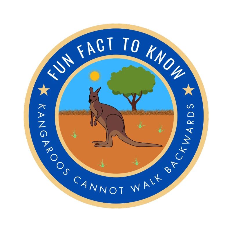 Kangaroos cannot walk backwards