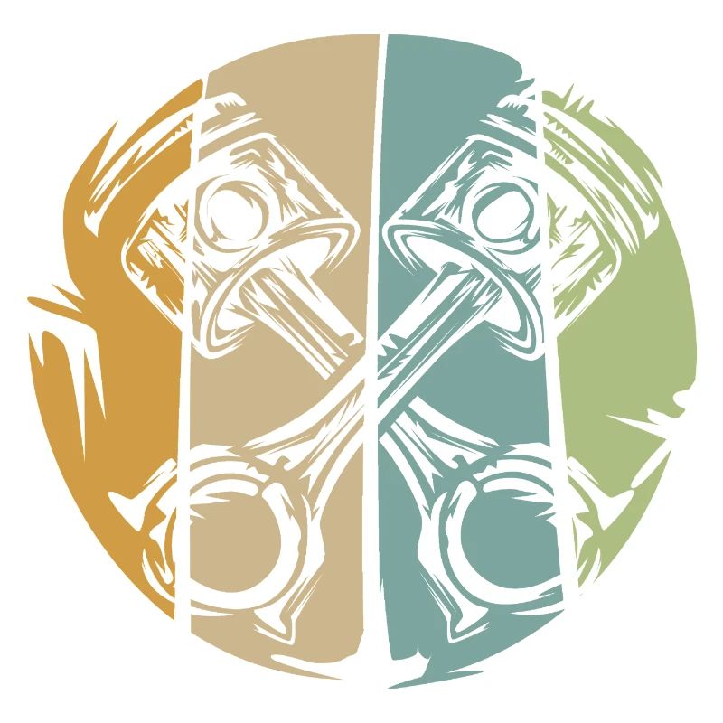 Retro piston engine design for bikers