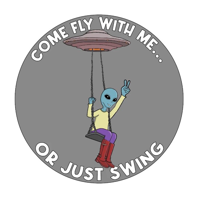 Komm, flieg mit mir oder schwing einfach Alien UFO