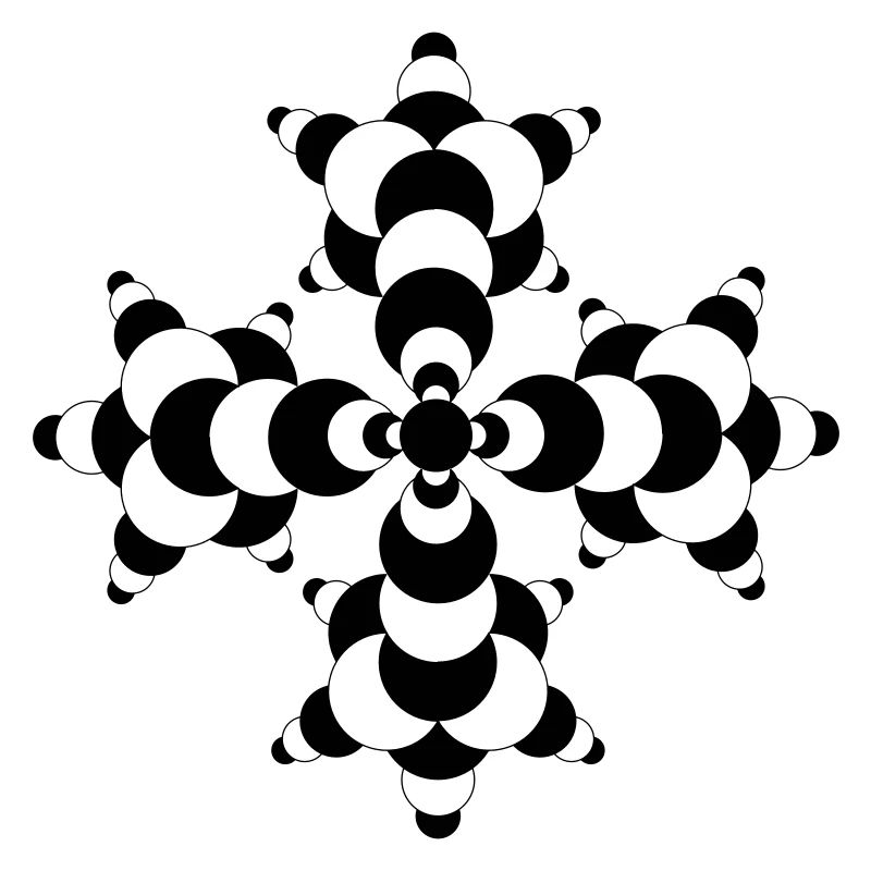 Fractal Molecule Crop Circle