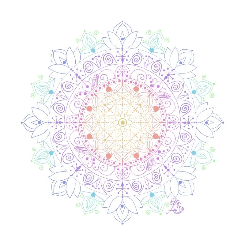 Glowing Mandala Pattern