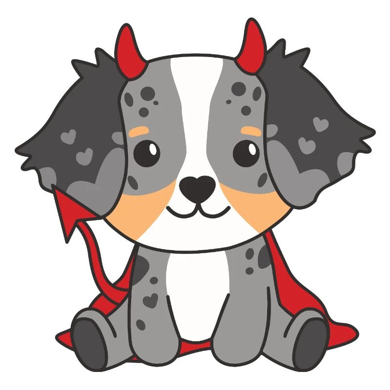 Australian Shepherd Happy Halloween Devil Costume