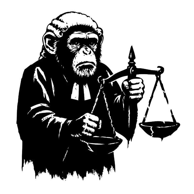 Monkey judge pulls scales down
