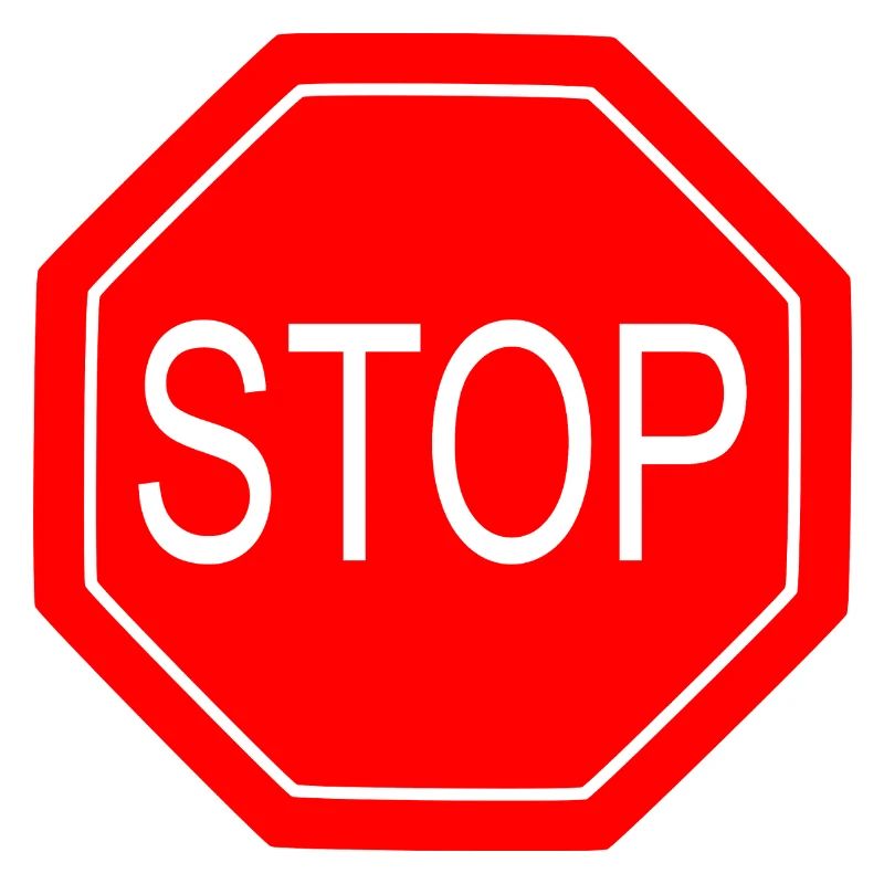 Stop Sign Bold Graphic Print
