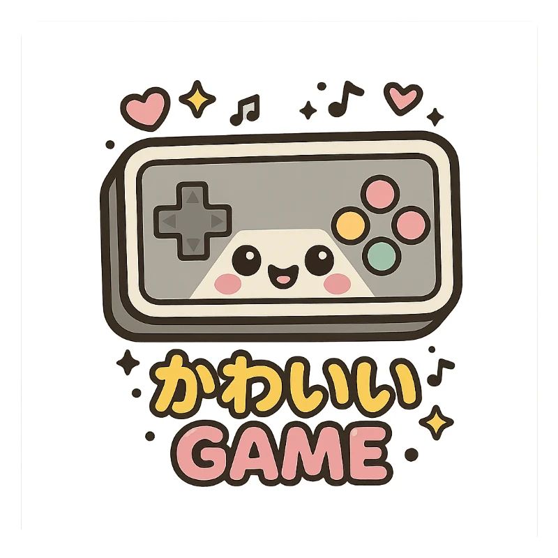 Kawaii Spielcontroller Illustration