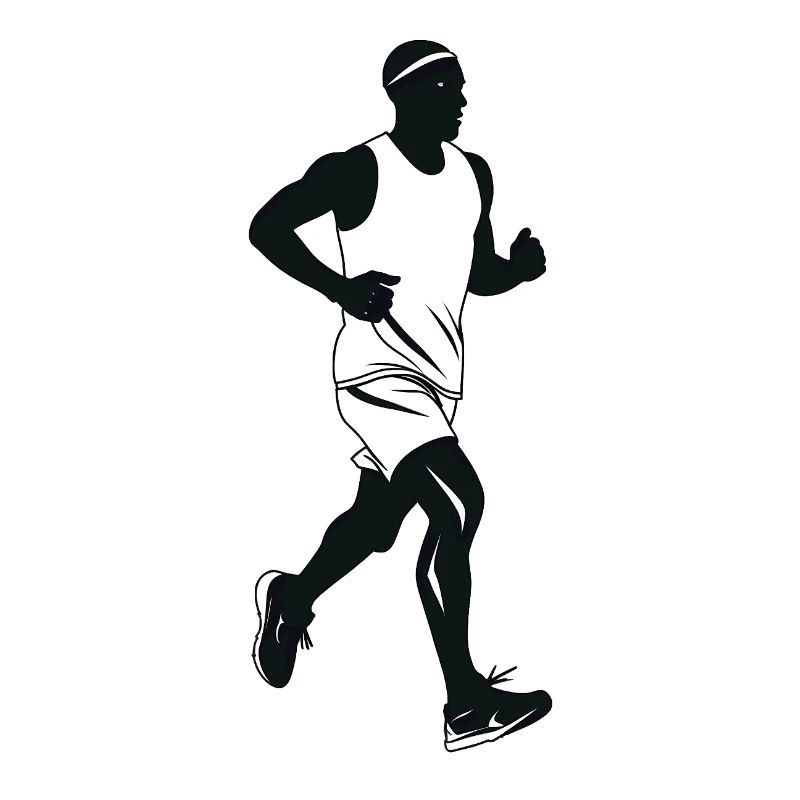 Runner - Cool Silhouette Logo