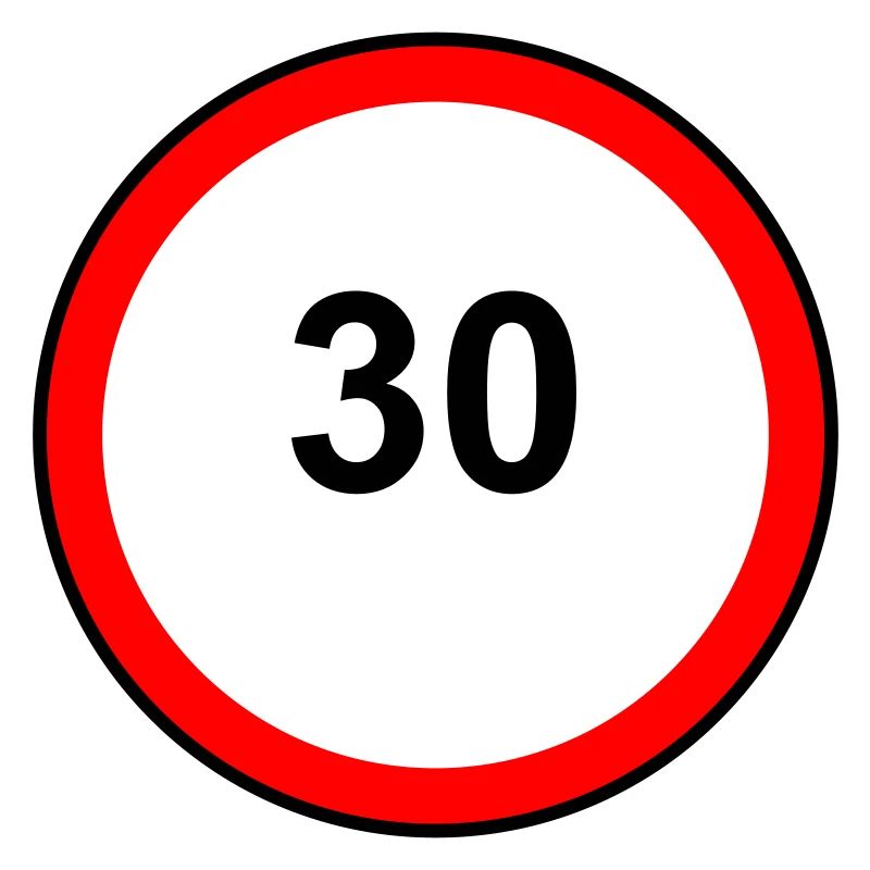 Tempo 30 Sign Pattern