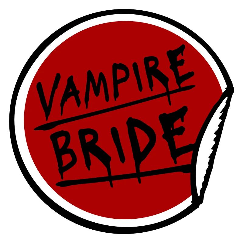Vampire Bride Stickers Halloween Bachelor Bride Wedding