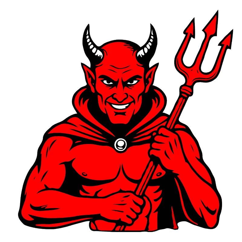 Devil Trident Satan Hell Evil Horns Horror