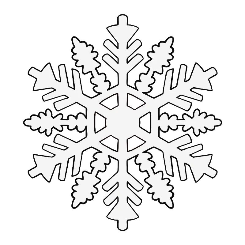 Silhouette de flocon de neige