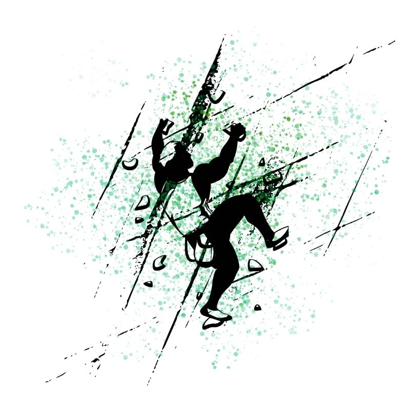 Grimpeur Vert Eclaboussures