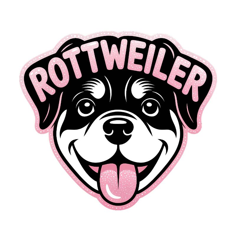 Rottweiler - Logo de l’animal de compagnie cool