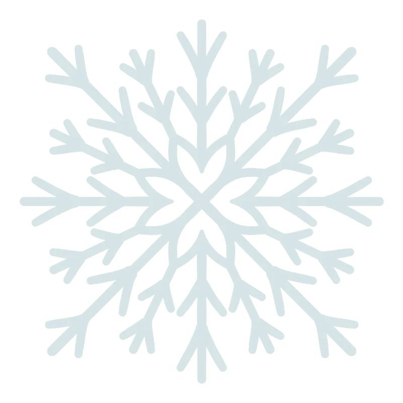 Frostiger Schneeflockenglanz