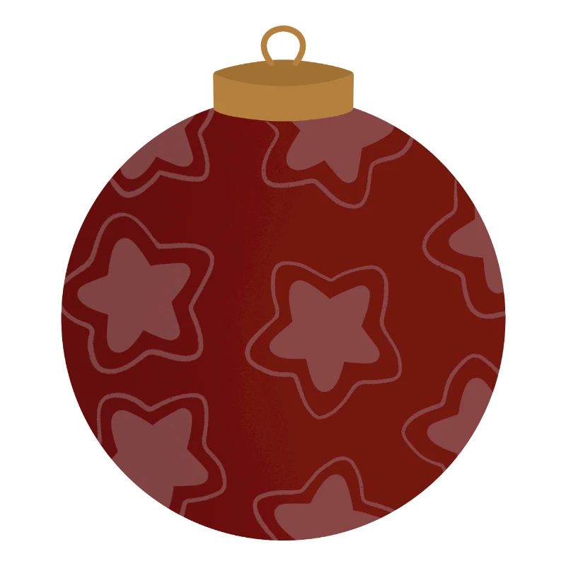 Crimson Star Ornament Pattern