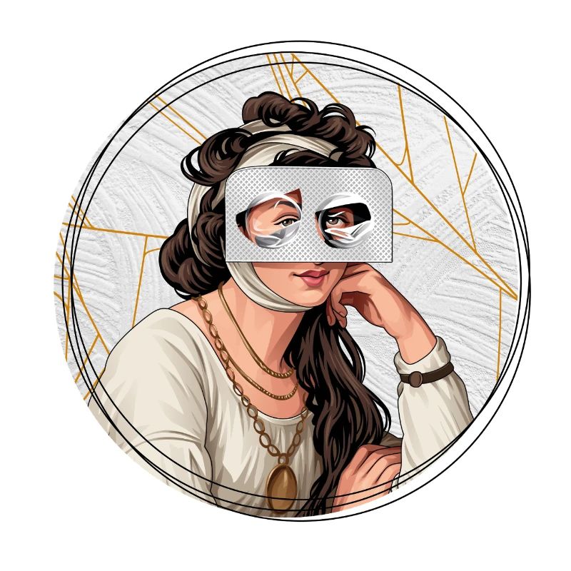 Illustration // Blick durch Medikamente