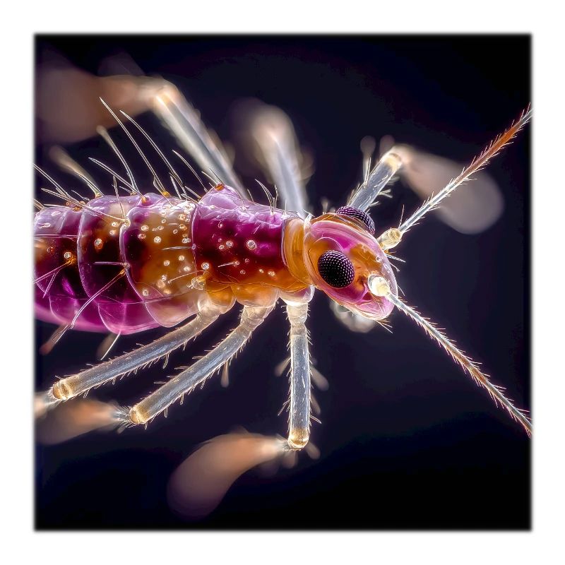 Neon Insect Macro – Abstract Micro World Design