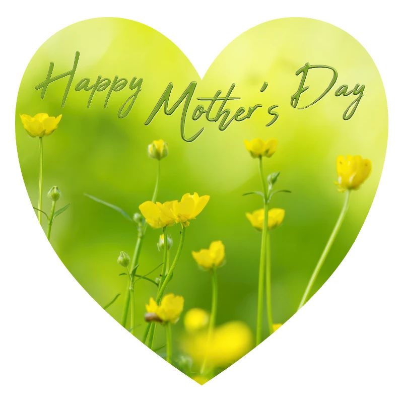 Herz mit Blumen zum Muttertag Geschenk Muttertag